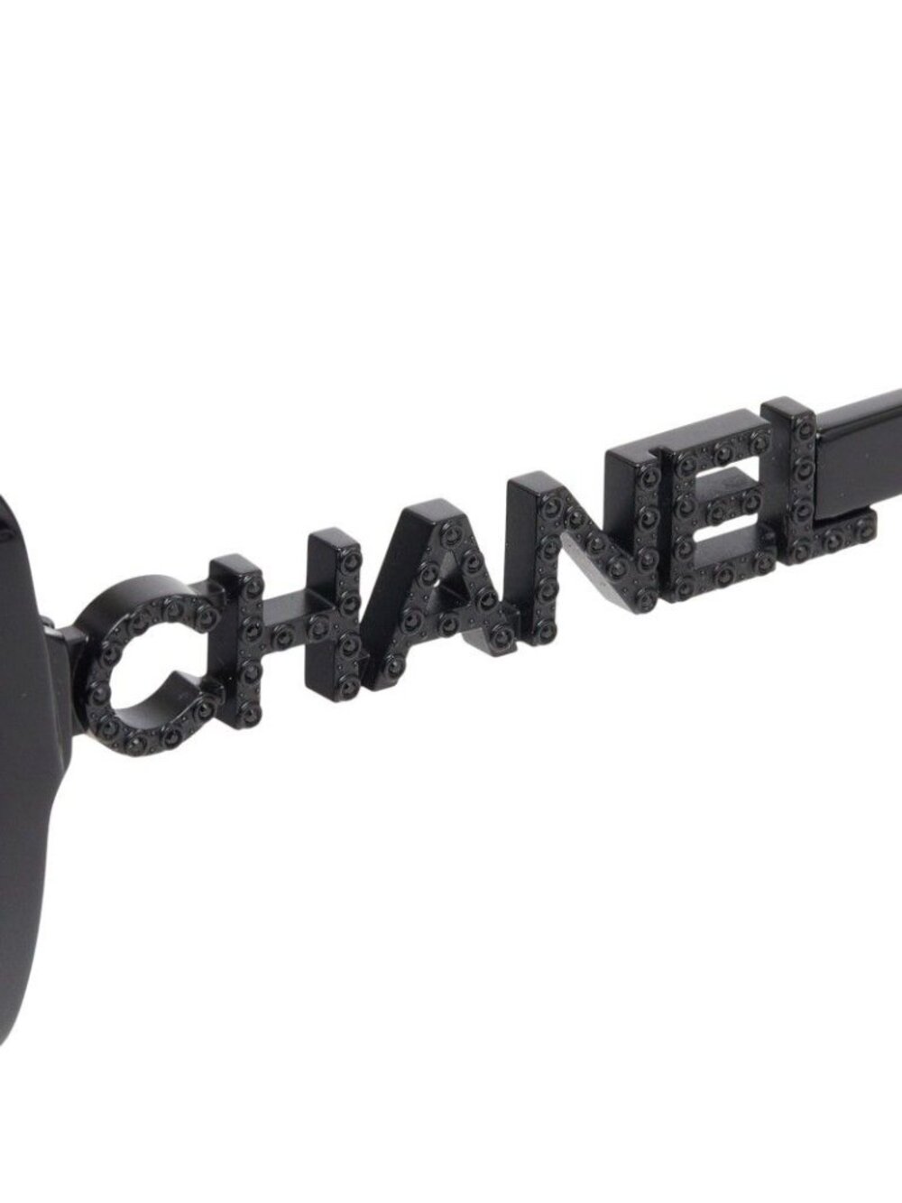 ★SOLD★ Chanel Logo CC Polarized Sunglasses Black Acetate 1- Eyewear - Picture 4 of 6
